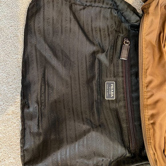 Prada Brown Nylon Vela Sport Messenger Bag - Picture 11 of 16